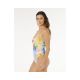 2. Women's RIP CURL Hotel Malibu Cheeky One Piece swimsuit, multicolor