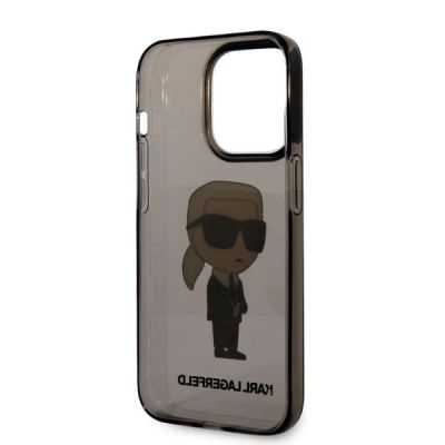 7. Karl Lagerfeld KLHCP14LHNIKTCK iPhone 14 Pro 6.1" black/black hardcase Ikonik Karl Lagerfeld