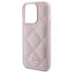 6. Guess Quilted Metal Logo case for iPhone 15 Pro - pink