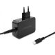 3. QOLTEC WALL CHARGER 65W | 5-20V | 3-3.25A | USB TYPE C | PD | BLACK