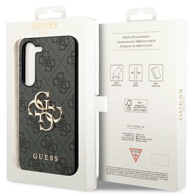 8. Guess 4G Big Metal Logo Case for Samsung Galaxy S24+ - Black