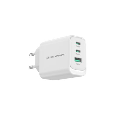 3. Conceptronic ALTHEA21W65 Mobile Device Charger Universal White AC Fast Charging Internal
