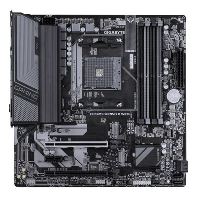 6. Gigabyte B550M GAMING X WIFI6 motherboard (B550, AM4, mATX, DDR4)