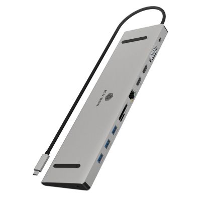 IcyBox USB-C -> HDMI/VGA/USB-A/USB-C/3.5mm Docking Station