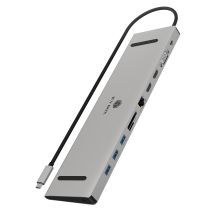 IcyBox USB-C -> HDMI/VGA/USB-A/USB-C/3.5mm Docking Station