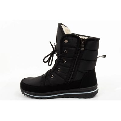 3. Progress Women’s Winter Boots, Black Insulated Snow Boots with Sheepskin Lining