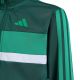 6. adidas Seasonal Essentials Tiberio 3-Stripes Kids Tracksuit Green KT1665