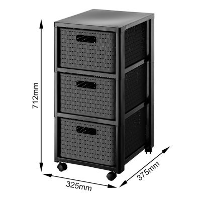 2. ROTHO Large bookcase with 3 drawers COUNTRY anthracite