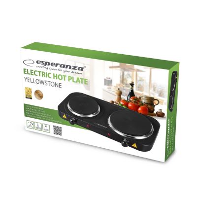 60. ESPERANZA ELECTRIC COOKER YELLOWSTONE 1500W + 1000W BLACK EKH014K