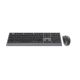 2. GEMBIRD WIRELESS KEYBOARD + MOUSE DUAL MODE SET, 2.4 GHZ + BT, SLIM, RU LAYOUT, BLACK