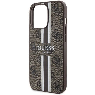 6. Guess GUHMP13XP4RPSW iPhone 13 Pro Max 6.7" brown/brown hardcase 4G Printed Stripes MagSafe