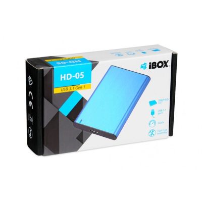 2. I-BOX HD-05 EXTERNAL CASE 2.5" USB 3.1 GEN.1 BLUE