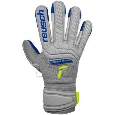 2. Goalkeeper gloves Reusch Attrakt Grip Evolution Finger Support Jr 5272820 6006