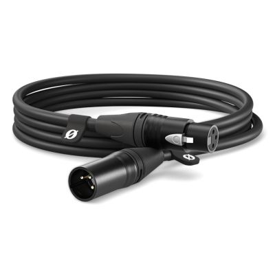 RODE XLR3M 3m XLR Audio Cable Black