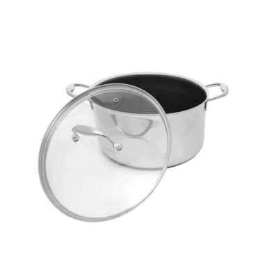 4. Kohersen Black Cube DIAMOND-coated pot with steaming function (28 cm; 8.3 l)