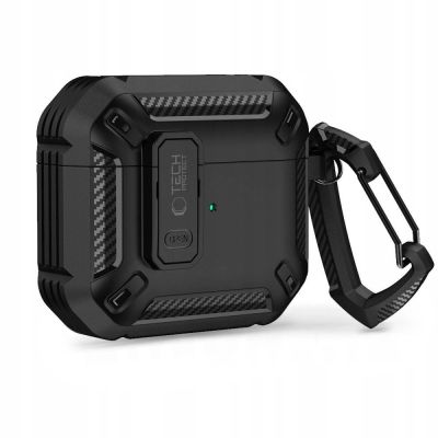 3. Tech-Protect X-Carbo Case for AirPods Pro 1 / 2 - Black