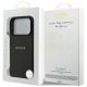 8. Guess Grained Gold Ring MagSafe Case for iPhone 18 Pro / 17 Pro - Black