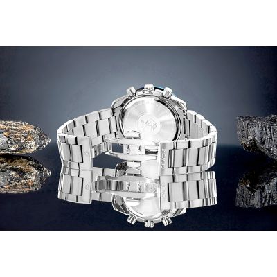 6. Men's Watch Giewont Chronograph Sapphire Silver Blue GW8720-B3