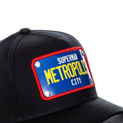 3. Capslab Superman Metropolis City DC Black Baseball Cap - FG/DC2/1/CAS/SUP1