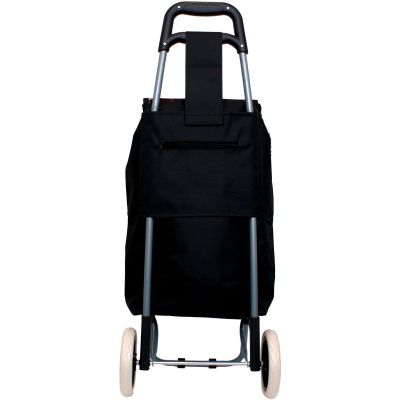 10. TROLLEY SHOPPING BAG ON WHEELS WITH FRAME 31L BLACK