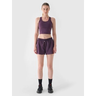 Women's quick-drying running shorts 4F 4FWAW24TFSHF0758-50S