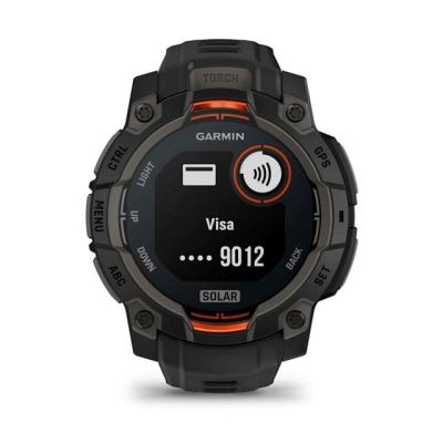 12. GARMIN Instinct 3 45mm SOLAR Black smartwatch