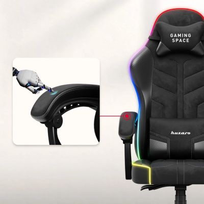 3. Huzaro Force 2.7 RGB Black Gaming Chair