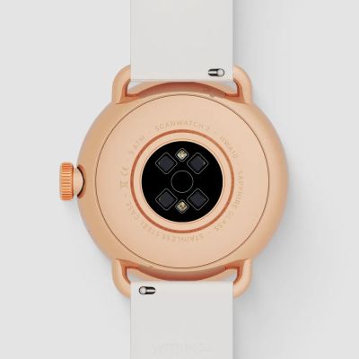 4. Withings ScanWatch 2 Hybrid Watch - Stainless Steel - Hybrid Smartwatch with Strap - Fluoroelastomer - Wrist Size: 146-211mm - Solid Color - Bluetooth - 34.6g - Sand