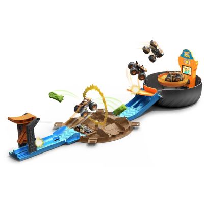 7. Hot Wheels Monster Truck Tire - Stunt Arena Set GVK48