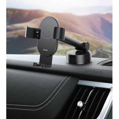 12. Baseus telescopic gravity car holder for the windshield black (SUYL-JY01)