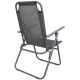 20. CAMPING CHAIR WITH ARMRESTS 61x66x65-108CM FOLDING DARK GRAY ENERO CAMP - 2nd QUALITY