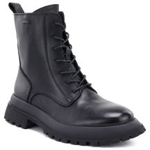 Women's leather ankle boots, insulated, black, Big Star UU274375