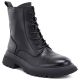 Women's leather ankle boots, insulated, black, Big Star UU274375