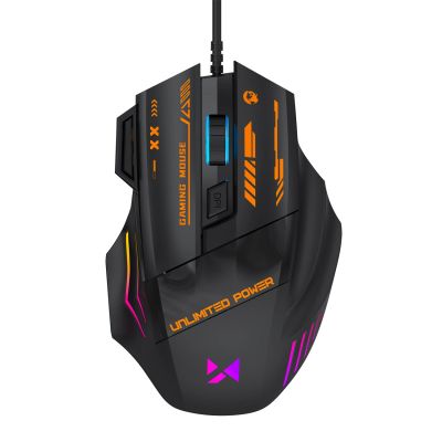 3. Wozinsky WMGK-1179W Wired Optical Gaming Mouse 7200 DPI with Backlight - Black
