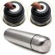 27. 1000ML TRAVEL THERMOS WITH 2 CUPS SILVER