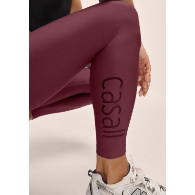 5. CASALL Women's Graphic High Waist Tights Training Leggings Burgundy