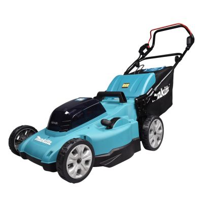 10. Makita DLM480Z Lawn Mower Push-Type Lawn Mower Battery Black, Turquoise