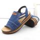 7. Comfortable Rieker W RKR684 jeans platform sandals
