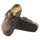 8. Birkenstock Boston Habana Oiled Leather Regular Wide Women's/Men's Clogs (0860131)