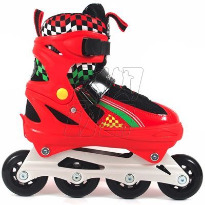 2. Roller skates with replaceable skid ROL188 adjustable red-black
