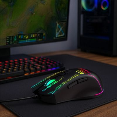 7. Wozinsky WMGK-7200 Wired Optical Gaming Mouse 7200 DPI - Black