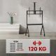 22. MACLEAN TV TROLLEY, CAMERA SHELF, ON WHEELS, 55-100", MAX. LOAD 120KG/10KG SHELF, MAX. VESA 900X600 MC-114 B