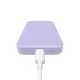 4. Baseus Magnetic Mini Inductive Powerbank 10000mAh 20W - Purple + USB-C - USB-C Cable