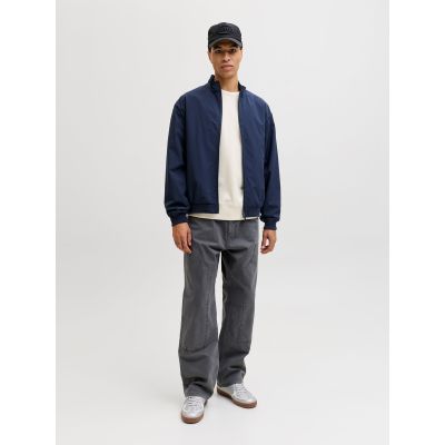 4. Jack&Jones Men's Bomber Jacket JJECHARGE STAND COLLAR BOMBER NOOS 12288895 NAVY BLAZER