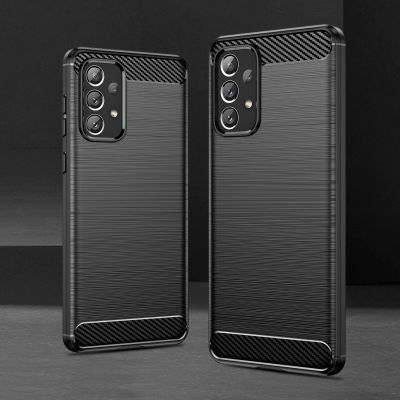 7. Carbon Case Flexible TPU cover for Samsung Galaxy A73 black