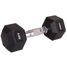 HEX RUBBER Dumbbell 6 KG ENERO FIT