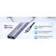 3. Ugreen Multifunctional 5-in-1 HUB USB-C - HDMI 1.4 / 3 x USB-A / USB-C PD 100W CM511 - Gray