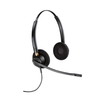 47. Poly EncorePro HW520 Binaural Wired Headset, Quick Disconnect, Black
