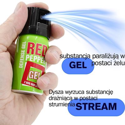 5. DEFENSE GREEN GEL PEPPER SPRAY 2ML SHU STREAM 40ML 10040-S SHARG