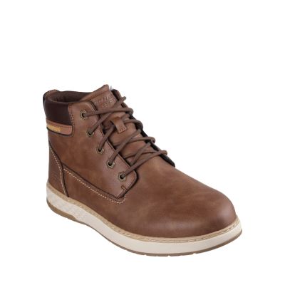 2. Skechers Garlan Deno Men's Shoes Brown 205235 BRN